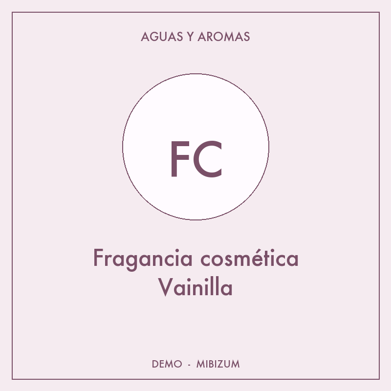 Fragancia cosmética Vainilla