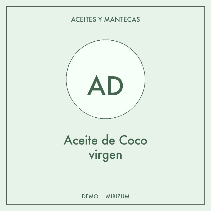 Aceite de Coco virgen