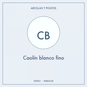 Caolín blanco fino