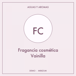 Fragancia cosmética Vainilla