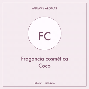 Fragancia cosmética Coco